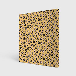 Картина квадратная Желтый леопардовый принт