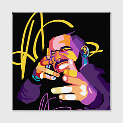 Холст квадратный Drake, цвет: 3D-принт — фото 2
