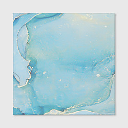 Холст квадратный Голубая Акварель, цвет: 3D-принт — фото 2