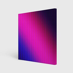 Холст квадратный Фиолетово-малиновый градиент, цвет: 3D-принт