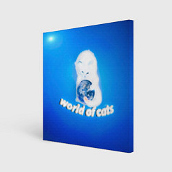 Картина квадратная World of Cats