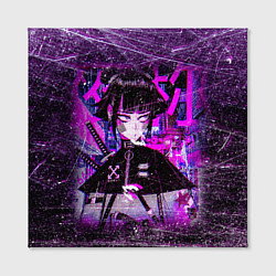 Холст квадратный Cyberpunk Samurai Anime, цвет: 3D-принт — фото 2