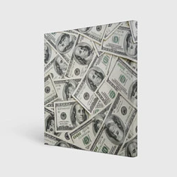 Холст квадратный Dollars money, цвет: 3D-принт
