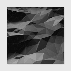 Холст квадратный Чб абстракция, цвет: 3D-принт — фото 2