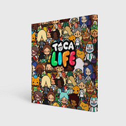 Картина квадратная Toca Life: Persons