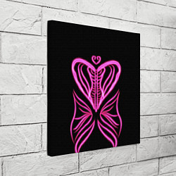 Холст квадратный Бабочка любви, цвет: 3D-принт — фото 2