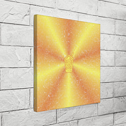 Холст квадратный Коктейль на фоне АПВ 10 2 6 14, цвет: 3D-принт — фото 2