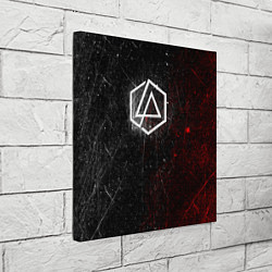 Холст квадратный Linkin Park Logo Линкин Парк, цвет: 3D-принт — фото 2