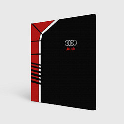 Картина квадратная АУДИ ЛОГО AUDI GEOMETRY RED STRIPES LINE