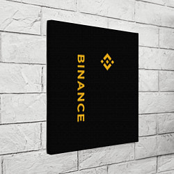 Холст квадратный БИНАНС ЛОГО КАРБОН BINANCE LOGO, цвет: 3D-принт — фото 2