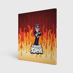 Холст квадратный Дорогой Папочка Friday Night Funkin, цвет: 3D-принт