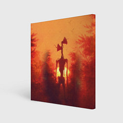 Картина квадратная СИРЕНОГОЛОВЫЙ НА ЗАКАТЕ