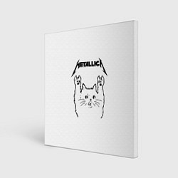 Картина квадратная Metallica Meowtallica