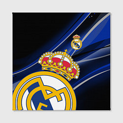 Холст квадратный РЕАЛ МАДРИД ГЕОМЕТРИЯ СПОРТ, цвет: 3D-принт — фото 2