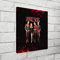 Холст квадратный Maneskin Лунный свет, рок - группа, цвет: 3D-принт — фото 2