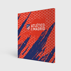 Холст квадратный Atletico Madrid: Football Club, цвет: 3D-принт