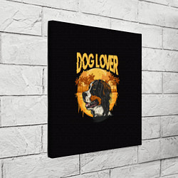 Холст квадратный Любитель Собак Dog Lover, цвет: 3D-принт — фото 2