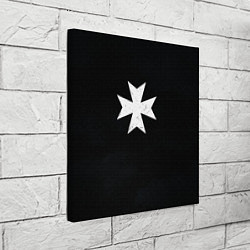 Холст квадратный Черные Храмовники раскраска доспеха, цвет: 3D-принт — фото 2