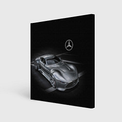 Картина квадратная Mercedes-Benz motorsport black