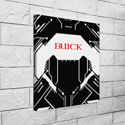 Холст квадратный Buick Лого Эмблема спина, цвет: 3D-принт — фото 2