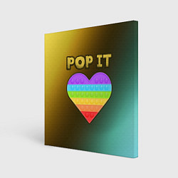 Картина квадратная Pop It - Heart - Abstraction