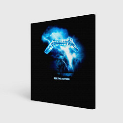 Холст квадратный Ride the Lightning Metallica, цвет: 3D-принт