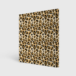 Холст квадратный Пятна Дикого Леопарда, цвет: 3D-принт