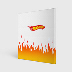 Картина квадратная Hot Wheels Logo Fire