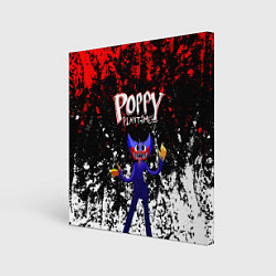 Холст квадратный Poppy Playtime длинный Монстр, цвет: 3D-принт