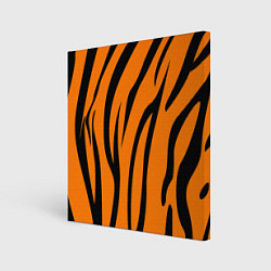 Холст квадратный Текстура тиграtiger, цвет: 3D-принт
