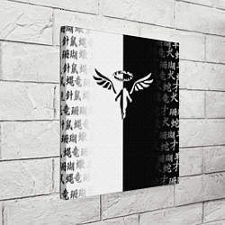 Холст квадратный WALHALLA TEAM BLACK WHITE STYLE TOKYO REVENGERS, цвет: 3D-принт — фото 2