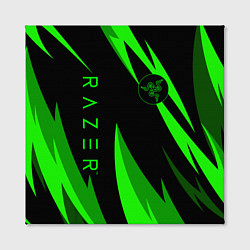 Холст квадратный RAZER GREEN, цвет: 3D-принт — фото 2