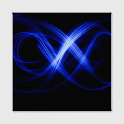 Холст квадратный Синяя бесконечность энергии, цвет: 3D-принт — фото 2