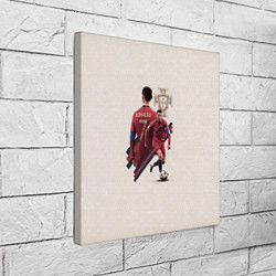 Холст квадратный Криштиану Сборная Португалии, цвет: 3D-принт — фото 2