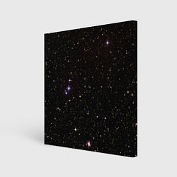 Холст квадратный Ночное звездное небо, цвет: 3D-принт