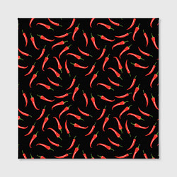 Холст квадратный Перец паттерн, цвет: 3D-принт — фото 2