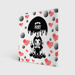 Картина квадратная BOMB LOVE BENDY AND THE INK MACHINE