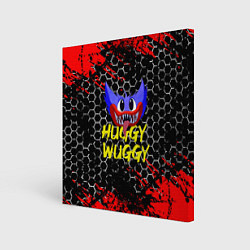 Картина квадратная Huggy Wuggy соты