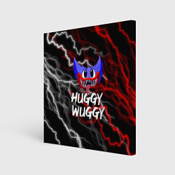 Картина квадратная Huggy Wuggy - Молния с грозой