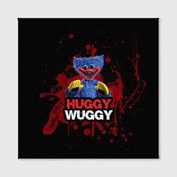 Холст квадратный 3D Хаги ваги Huggy Wuggy Poppy Playtime, цвет: 3D-принт — фото 2