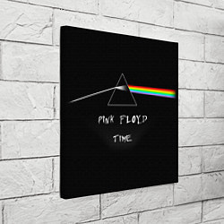 Холст квадратный PINK FLOYD TIME ПИНК ФЛОЙД ЛОГОТИП, цвет: 3D-принт — фото 2