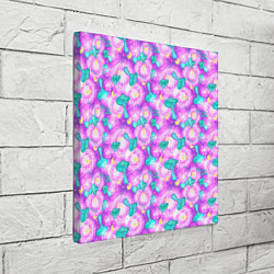 Холст квадратный Волшебные Грибы - психоделика, цвет: 3D-принт — фото 2