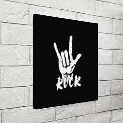 Холст квадратный РОК - ROCK, цвет: 3D-принт — фото 2