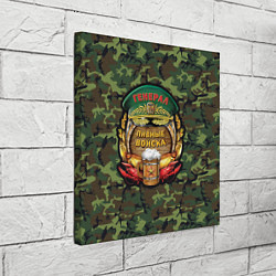 Холст квадратный Генерал Пивные Войска, цвет: 3D-принт — фото 2