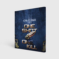 Картина квадратная One Shot One Kill CS GO