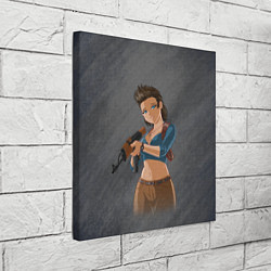Холст квадратный Nathan Drake girl from Uncharted by sexygirlsdraw, цвет: 3D-принт — фото 2