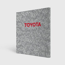 Холст квадратный TOYOTA PATTERN LOGO Z, цвет: 3D-принт