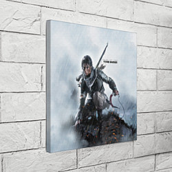 Холст квадратный Rise of the Tomb Raider Лара Крофт цвета 3D-принт — фото 2