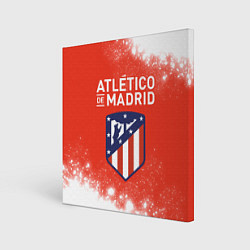 Картина квадратная ATLETICO MADRID Брызги