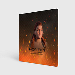 Холст квадратный Horizon Forbidden West: Fire, цвет: 3D-принт